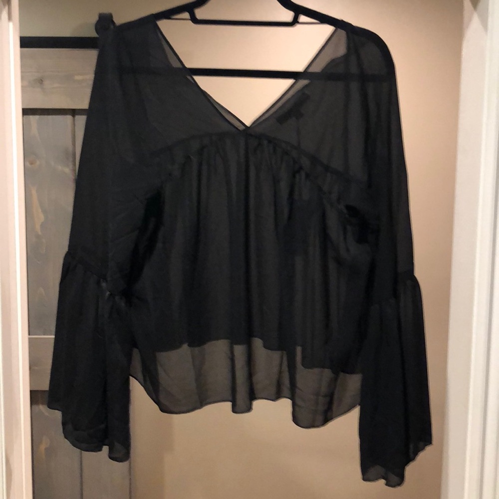 Black baby doll top